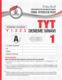 T.G. TYT 1. DENEME SINAVI - A (Y1223)