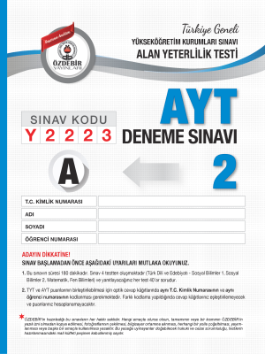 T.G. AYT 2.DENEME SINAVI - A