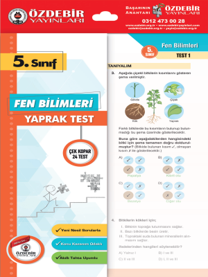 5. Sınıf Fen Bilimleri Yaprak Test