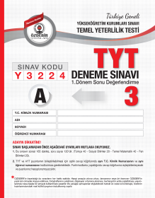 T.G. TYT 3.DENEME SINAVI - A