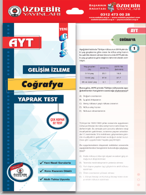 AYT Coğrafya Yaprak Test