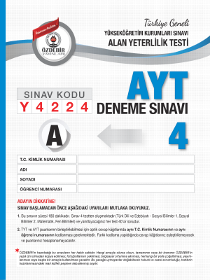 T.G. AYT 4.DENEME SINAVI - A