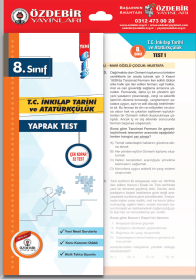8. Sınıf İnkılap Yaprak Test
