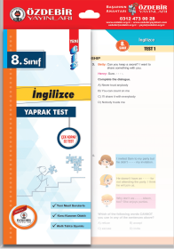 8. Sınıf İngilizce Yaprak Test
