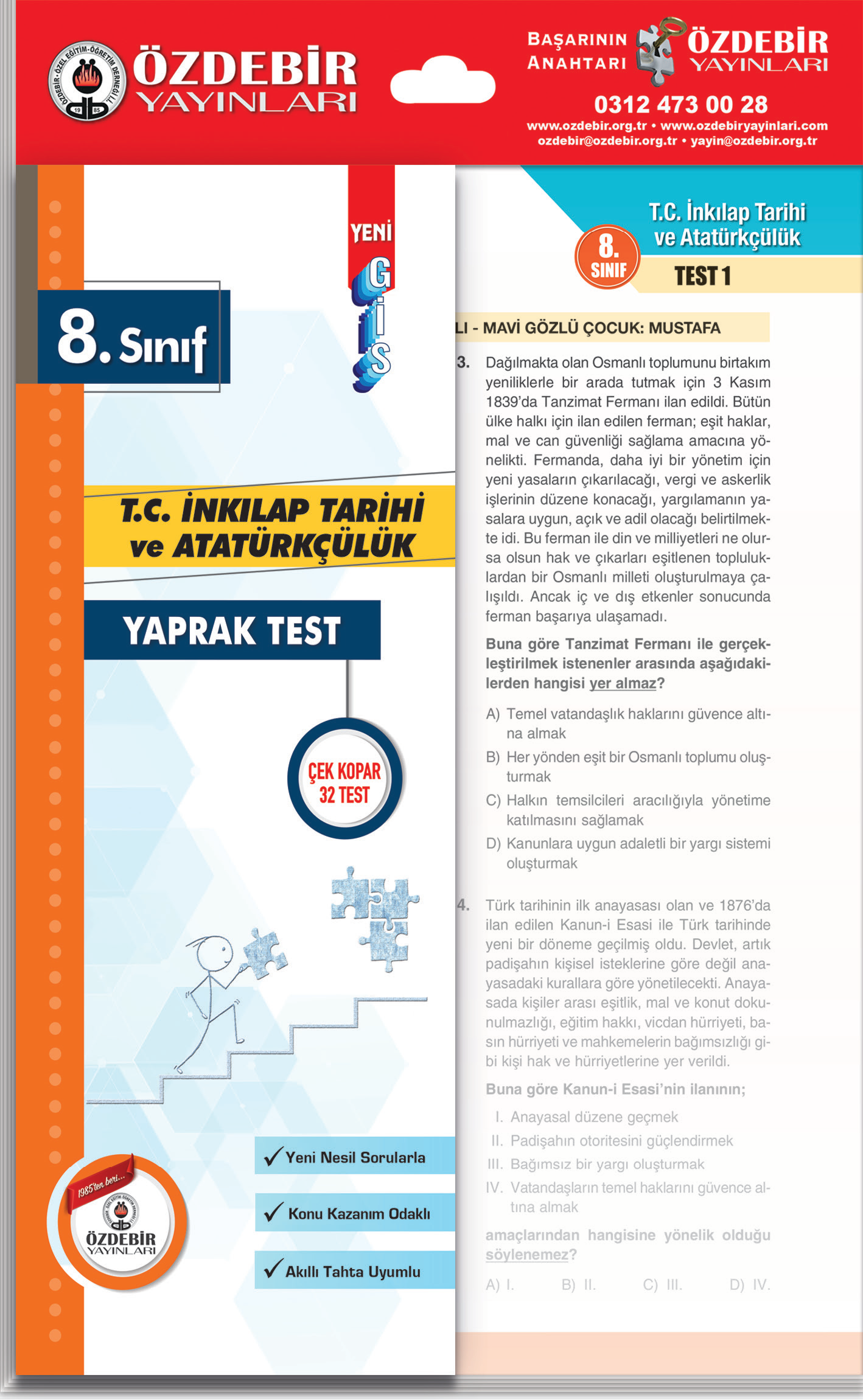 8. Sınıf İnkılap Yaprak Test